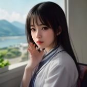 桌面场景中摆放着与爱乃零相关的资料本与笔记,暖色台灯照明,氛围专注
